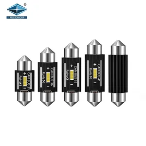 LED yüksek lümen CSP 1860 otomatik Festoon ampuller 3W C5W C10W Led 12V 24V Canbus ile