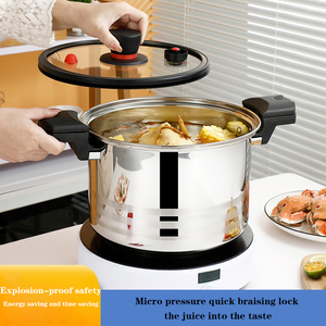 Autocuiseur avec poignée pliable Induction acier inoxydable 304 autocuiseur Pot cuisinière à gaz autocuiseur avec poignée - Product Image 3