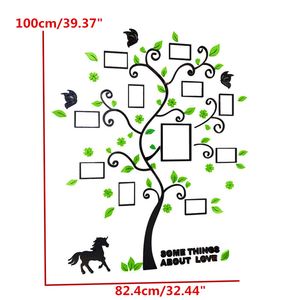 Acrylic 3D Family Photo <b>Frame</b> Tree Wall Stickers Removable DIY Art Wall <b>Poster</b> Decals <b>Poster</b> for Living Room Bedroom Home Decor - Product Image 4