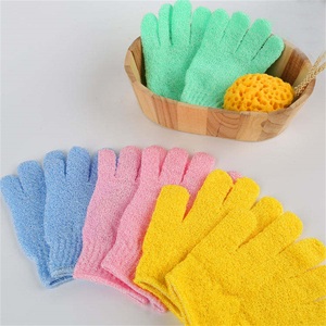 CF Multi Color Voordelige Prijs Exfoliërende Body Spa Lichaamscrub Natuurlijke Handschoenen Douchehandschoenen Exfoliërende Handschoen - Product Image 4