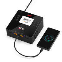 Cargador Inteligente de Doble Canal Rápido ISDT K2 Air PD para Baterías LiPo/LiFe/NiMh/Pb RC AC 200W DC 500Wx2 20A