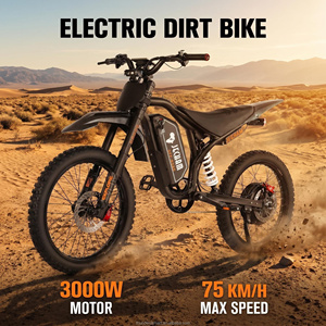 Motocicleta Todoterreno Ecológica de 3000W, 75km/h, para Adultos, de Largo Alcance, con Suspensión Completa, Tipo Pit Bike - Product Image 1