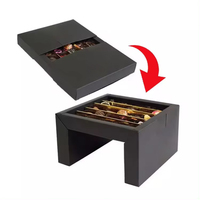 Tiroir de rangement à emporter pliable avec logo personnalisé recyclé avec impression écologique Boîte à plateau de restauration en carton