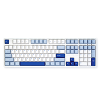 Clavier mécanique AKKO Glacier 3108v3 pleine taille OEM, USB Type C, touches PBT double-shot, cadre ABS, rétroéclairage LED blanc, pour le gaming