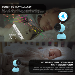 충전베이스 1080P HD IR 야간 투시경 카메라 아기 3500mAh 배터리 홈 보안 아기 모니터 - Product Image 5