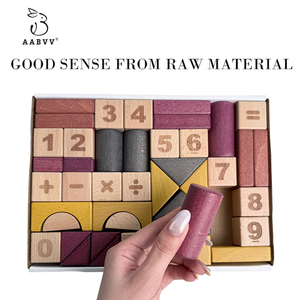 Blocchi Educativi VIVI Personalizzati, Giocattoli in <span class=keywords><strong>Legno</strong></span>, Giochi Montessori per l'Educazione Precoce - Product Image 2