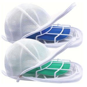 FF5042 Chapeau de baseball réutilisable Sacs de nettoyage à 360 ° Laveuse et sécheuse Mesh <span class=keywords><strong>Cap</strong></span> Cleaner Machine à laver Chapeau Rondelle <span class=keywords><strong>Cage</strong></span> - Product Image 1