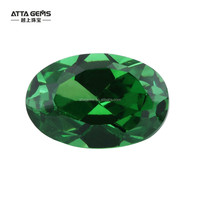 Recommander forme ovale 6mm I couleur verte CZ pierre en vrac gemmes synthétiques prix zircone cubique pour bijoux