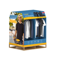 Présentoir de Sol en Carton Ondulé Personnalisé pour Chemises et Vêtements
