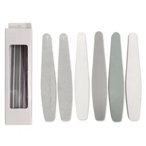Top quality 6pcs nail file set accept custom private logo/package professional manicure nail file and buffer set for nail beauty