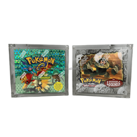 Boîte de présentation en acrylique Pokemon Booster avec couvercle magnétique Boîtier ETB résistant aux UV
