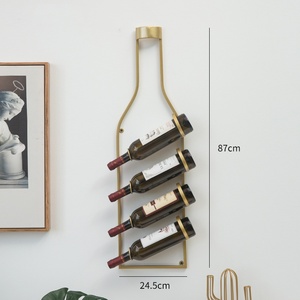 Wall Floating <strong>Shelf</strong> Wine Rack Wine Storage Rack Glass Hanging <strong>French</strong> Country Style Kitchen Home Decorative Gift Present Oem - Product Image 2