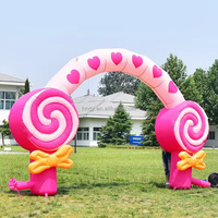 Arche de bienvenue gonflable en PVC en gros pour usine, avec motif floral et de dessins animés, pour activités extérieures, centres commerciaux et écoles