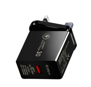 QC3.0 Single Port USB Travel Charger 3A Fast Charging Mobile Phone Adapter with <b>Power</b> <b>Supply</b> for iPhone 16 EU US UK Compatible - Product Image 2