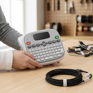 Impresora de Etiquetas Rongta <span class=keywords><strong>TM</strong></span> 95 con Margen de 9 mm, Ecológica, Conexión Multidispositivo Bluetooth, con Teclado - Product Image 1