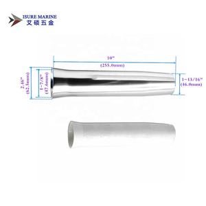 إنارة ألومنيوم بحرية متوهجة من الفينيل حامل قضيب لحام L: 10 "Dia.1-" تركيب ألومنيوم مؤكسد - Product Image 2