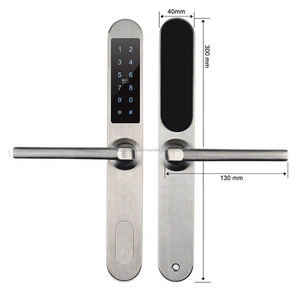 Intelligent numérique combinaison Application carte clé cachée en aluminium serrure de <span class=keywords><strong>porte</strong></span> coulissante - Product Image 1
