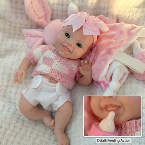 Muñecas de Bebé Recién Nacido Realistas y Flexibles de 10 Pulgadas, con Apariencia Realista, para Niñas, Regalo de Cumpleaños, Certificadas por ASTM F963 y EN71 - Product Image 2