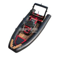 Europe Hypalon 11 Passagers Bateau semi-rigide à coque en V profond en fibre de verre RIB580 à vendre