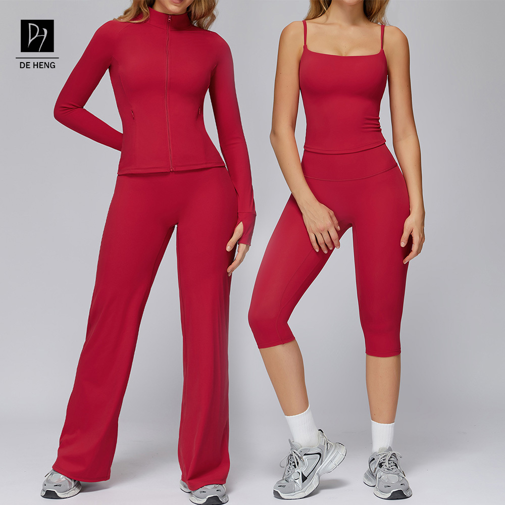 Custom Logo 2 Piece Yoga Set Fitness Leggings Conjuntos Deportivos Mujer Gym Clothes Activewear Women Workout Sets