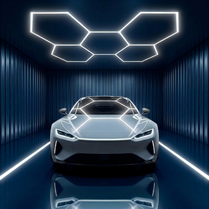 5 Hexagon Sets Detailing Car <b>Light</b> Wash Showroom Workshop Lighting Working Hex Hexagon Garage Honeycomb Hexagonal Lamp Led <b>Light</b> - Product Image 1