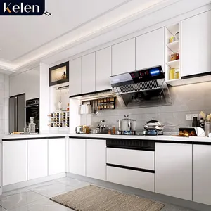 Módulo moderno modular modular cozinha do país morden ilhas portas personalizadas estilo europeu prodeco armários de cozinha e bancada