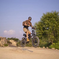 Vélo électrique hybride CDD S8 20 pouces, batterie lithium 48V, moteur roue arrière 250W, V8 Fatbike V20 250W, vélo électrique de ville et de montagne