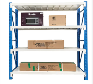 Scaffalatura a Campata Lunga per Carichi Medi con Fori a Farfalla, Rack per Magazzino 200-300kg per Livello, Materiale Q235, Marca Aceally, Montaggio Rapido - Product Image 3