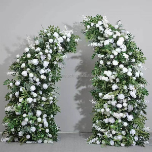 GOG009 Vente en gros déco mariage <span class=keywords><strong>marine</strong></span> <span class=keywords><strong>bleu</strong></span> royal violet soie artificielle arc floral or <span class=keywords><strong>rose</strong></span> suspendus boules de fleurs paquet - Product Image 1