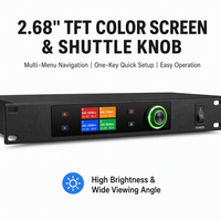 4-Kanal UHF Drahtloses Lavalier-Mikrofonsystem HD TFT Farbbildschirm Shuttle-Knopf Multi-Host Live-Streaming-Show