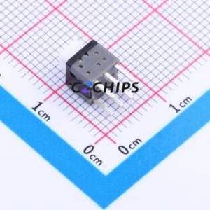 YTSPS-22E59NL1 Push Button Switch Through hole Component (THT) Switch Double Pole Double Throw Square Button Through Hole White - Product Image 2