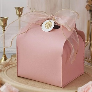 Bolsa de regalo de dulces de boda de cuero PU de fábrica YY, bolso de fiesta de cumpleaños, caja de favores, decoración, regalos de matrimonio románticos - Product Image 1