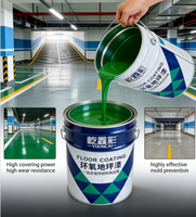 Peinture époxy pour sols intérieurs, époxy auto-nivelant, peinture époxy pour sols de sous-sol, peinture pour sols d'usine, peinture pour sols haute résistance à l'usure
