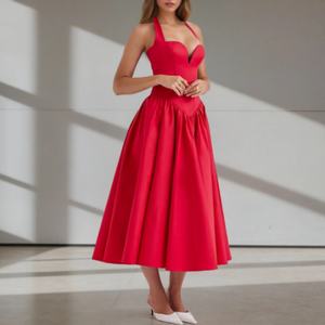 Vestido Casual de Verano para Mujer 2025, Elegante, Espalda Descubierta, Cintura Imperio, Estilo Bohemio, Patchwork, Transpirable y Lavable, Talla XS - Product Image 3