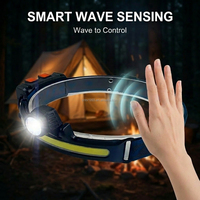 La Mejor Linterna Frontal LED Recargable para Caza, Linterna Frontal Impermeable, Linterna Frontal para Exteriores, Equipo Portátil para Camping y Senderismo