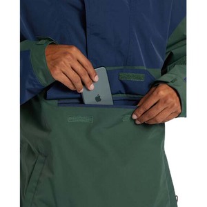 Anorak de neige coupe-vent avec logo personnalisé pour homme Pantalon à bretelles de snowboard à fermeture éclair au quart-de-moitié et veste de <span class=keywords><strong>ski</strong></span> à enfiler Grande taille - Product Image 5