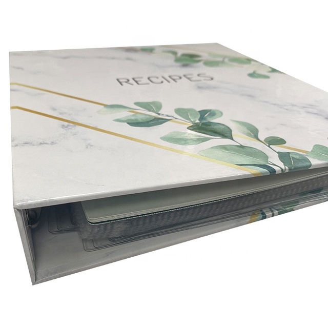 Hot Sale Super Durable Custom Your Own Design Recipe Binder Organizer Folder Wholesale 3 Ring Binder