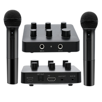 Système de microphone sans fil pour karaoké en plastique OEM/ODM avec prise en charge Smart TV, portée de 30 m, idéal pour fêtes à domicile et églises