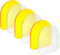 Kit de protection d'objectif optique Bowei pour observation extérieure – 3 plaques de protection en acrylique jaunes et 3 transparentes, compatibles avec base multi-creux universelle de 20 mm