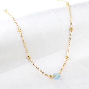 Collar con Colgante de Zirconia de Colores en Forma de Diamante, Chapado en Oro de 18K sobre Acero Inoxidable Grueso, Nuevo y de Lujo de ASON - Product Image 2