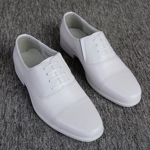 Chaussures habillées en cuir blanc pour homme, style Oxford, respirantes, à enfiler, pour mariage et affaires - Product Image 2