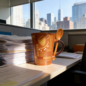 Tazze Personalizzate Adorabili / Produttori Cinesi OEM di Boccali da Birra / Tazze in Porcellana alla Moda con Set di Cucchiai Design Originale Marca HARVIT - Product Image 4