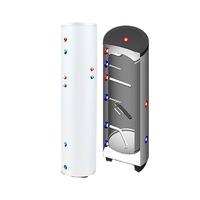 Assgovt — grande pompe à chaleur duplex, en acier inoxydable, pour chauffer l'eau chaude, réservoir pour famille, villa, appartement, etc., 950L, SUS 304/316