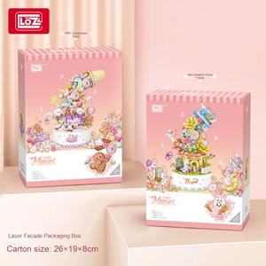 LOZ1953 Juego de Bloques de Construcción de Plástico Creativo, Caja de Música Fluida con Forma de Corazón, Juguete Modelo de Viaje Floral Maravilloso para Días Festivos Culturales - Product Image 4