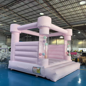 Château gonflable princesse 10 pieds 13 pieds rose portable avec toboggan et kits de réparation pour <span class=keywords><strong>location</strong></span> de fête ou maison de rebond pour amusement - Product Image 6