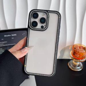Coque de téléphone en acrylique ornée de strass pour iPhone 17 Pro Max, coque décorée de strass, pour iPhone 16, matériau transparent DIY - Product Image 4