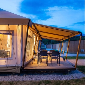 Tente de chambre triple en tissu polyester enduit de PVC de conception modulaire d'excellente performance de résistance au froid - Product Image 3