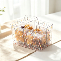 Boîte de rangement pour cosmétiques, table de toilette, étagère pour produits de soin de la peau en PET, anti-poussière, grande capacité, boîte de rangement de qualité supérieure pour bureau