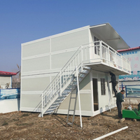 Casa Contenedor Prefabricada Plegable de Panel Sándwich, Lujosa, 5 Dormitorios, 3 Baños, Diseño Moderno, Instalación Rápida, Edificio de Oficinas con Certificación ISO9001