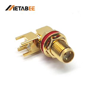 Conector Coaxial RF de 50 Ohm Estándar SMA Jack de Ángulo Recto para Montaje en PCB - Product Image 4